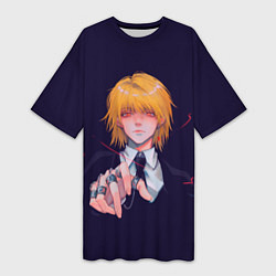 Футболка женская длинная Таинственный Куропика, цвет: 3D-принт