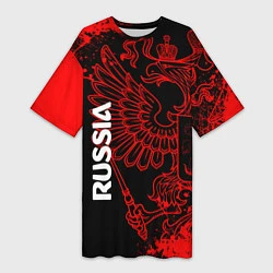 Женская длинная футболка Russia Герб страны