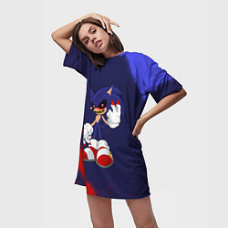 Футболка женская длинная CОНИК ЭКЗЕ Краски, цвет: 3D-принт — фото 2