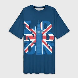 Женская длинная футболка LONDON Лондон