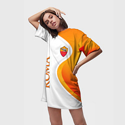 Футболка женская длинная Рома, цвет: 3D-принт — фото 2