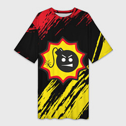 Футболка женская длинная Serious Sam Big Logo, цвет: 3D-принт