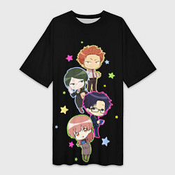 Футболка женская длинная Wotaku ni Koi wa Muzukashii, цвет: 3D-принт