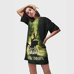Футболка женская длинная Poster Jeepers Creepers, цвет: 3D-принт — фото 2