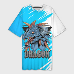 Женская длинная футболка Dragon!