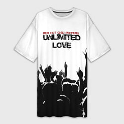 Футболка женская длинная Red Hot Chili Peppers - Unlimited Love, цвет: 3D-принт