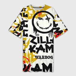 Футболка женская длинная ZillaKami x SosMula City Morgue - ZillaKami, цвет: 3D-принт