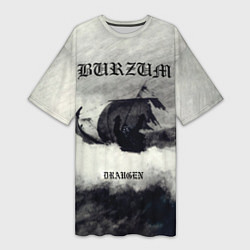 Футболка женская длинная Burzum - Draugen, цвет: 3D-принт