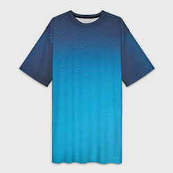 Футболка женская длинная Конденсат, цвет: 3D-принт