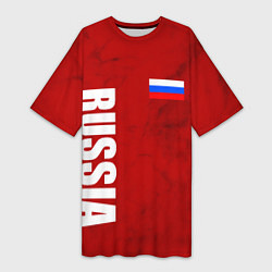 Женская длинная футболка RUSSIA - RED EDITION - SPORTWEAR