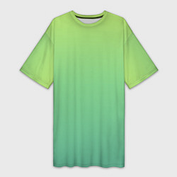 Женская длинная футболка Shades of Green GRADIENT