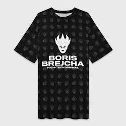 Футболка женская длинная Boris Brejcha High-Tech Minimal, цвет: 3D-принт