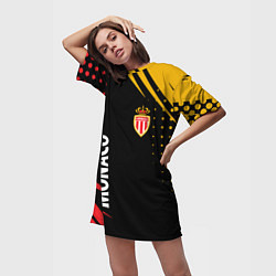 Футболка женская длинная Монако monaco, цвет: 3D-принт — фото 2