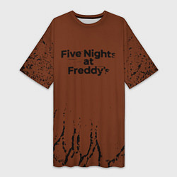 Женская длинная футболка Five Nights At Freddys : game