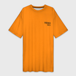 Футболка женская длинная Prisoner Orange, цвет: 3D-принт