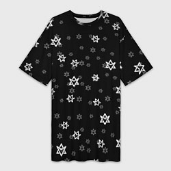 Женская длинная футболка Astro emblem pattern