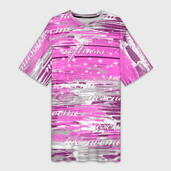 Футболка женская длинная Softness, цвет: 3D-принт