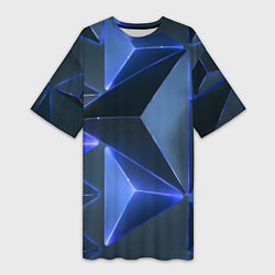 Женская длинная футболка Triangle neon