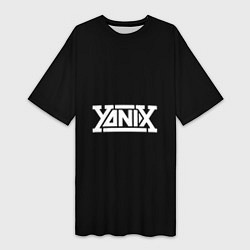 Женская длинная футболка Yanix надпись