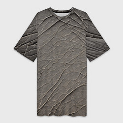 Футболка женская длинная Абстрактные корни, цвет: 3D-принт