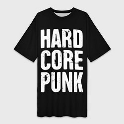 Футболка женская длинная Hardcore punk, цвет: 3D-принт