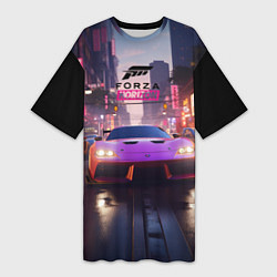 Женская длинная футболка Forza Horizon street racing