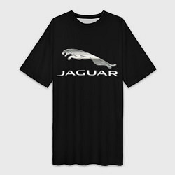 Футболка женская длинная Jaguar sport brend, цвет: 3D-принт