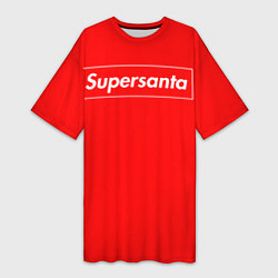Женская длинная футболка Supersanta
