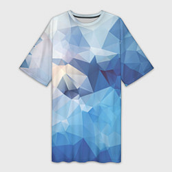 Женская длинная футболка Абстрактная текстура многоугольника
