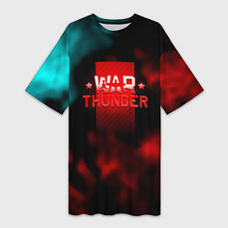 Футболка женская длинная Watyhunder online flame, цвет: 3D-принт