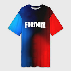 Футболка женская длинная Fortnite game gradient, цвет: 3D-принт