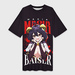 Футболка женская длинная Magia Baiser - Looking up to Magical Girl, цвет: 3D-принт