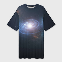 Женская длинная футболка Спиральная галактика