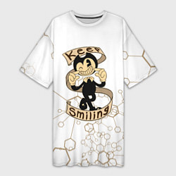 Футболка женская длинная Bendy and the Ink Machine dagames, цвет: 3D-принт