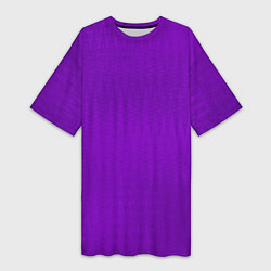 Футболка женская длинная Фиолетовый текстурированный, цвет: 3D-принт