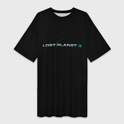 Футболка женская длинная Lost planet 3, цвет: 3D-принт