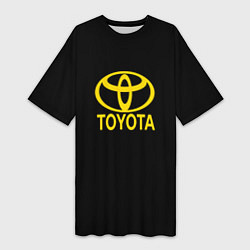 Женская длинная футболка Toyota yellow