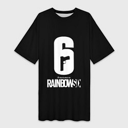 Женская длинная футболка Rainbow six ubisoft game