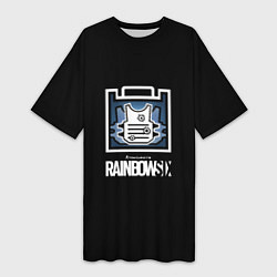 Женская длинная футболка Rainbnow six онлайн шутер