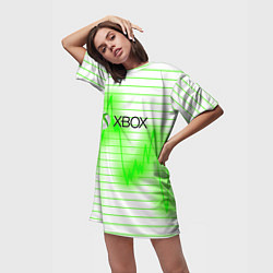 Футболка женская длинная Xbox game console, цвет: 3D-принт — фото 2