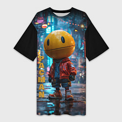 Футболка женская длинная Urban Pac 8bit, цвет: 3D-принт