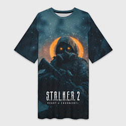 Футболка женская длинная Stalker 2, цвет: 3D-принт