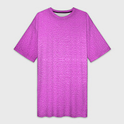 Футболка женская длинная Текстура розовой кожи, цвет: 3D-принт