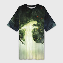 Футболка женская длинная Illustration Dragon Age Inquisition, цвет: 3D-принт