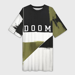 Футболка женская длинная Doom The Dark Ages, цвет: 3D-принт