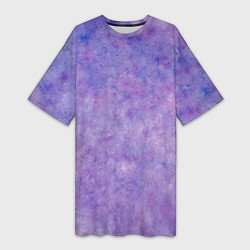 Футболка женская длинная Фиолетовый свет фонаря, цвет: 3D-принт