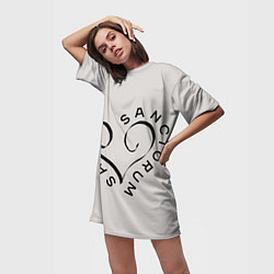 Футболка женская длинная Святая святых, цвет: 3D-принт — фото 2