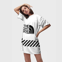 Футболка женская длинная The light side, цвет: 3D-принт — фото 2