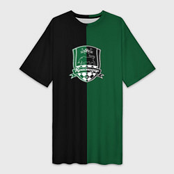 Футболка женская длинная Агкацев - ФК Краснодар, цвет: 3D-принт