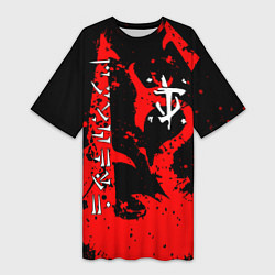 Футболка женская длинная Doom dark age dragon, цвет: 3D-принт